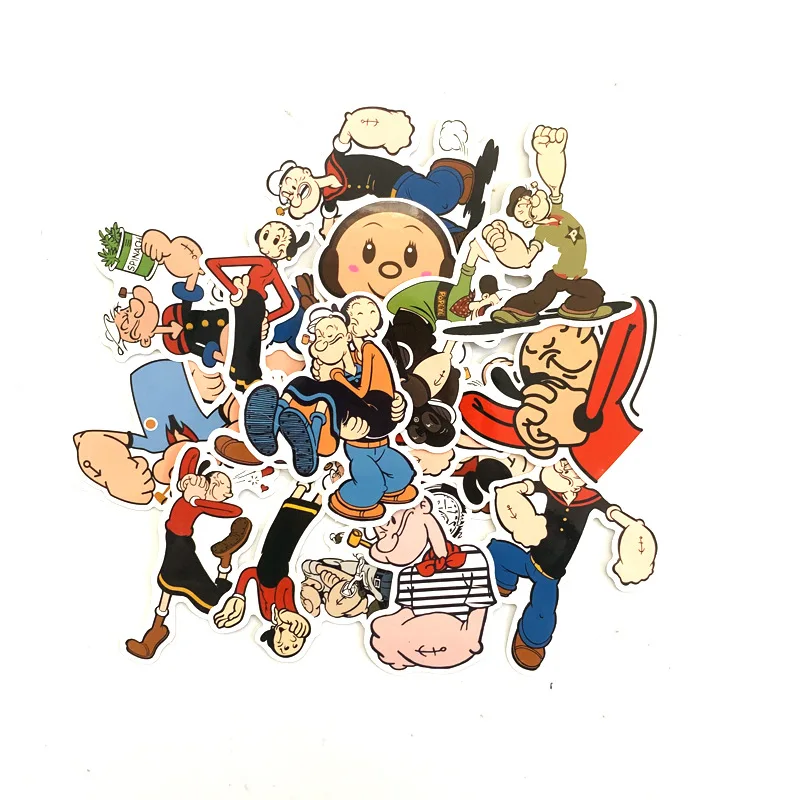 Td ZW 18 шт. мультфильм Popeye матросские наклейки Водонепроницаемая наклейка для ноутбука мотоцикл багаж сноуборд холодильник телефон автомобиля стикер