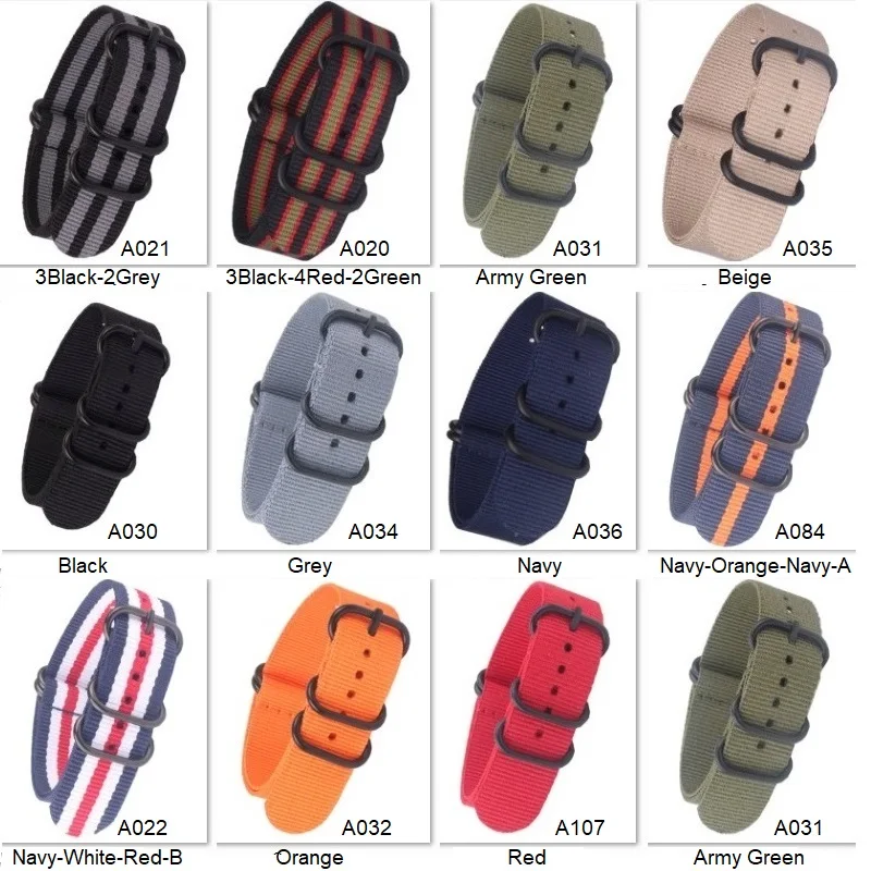 10pcs Wholesale PVD black Buckle 20mm 22mm 24mm Watchbands Men Women Casual Watches Strap Wristwatch Band Buckle