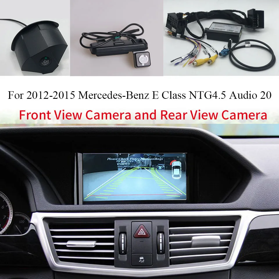 

Insert Rear View Camera and Front View Camera Add In Car Interface Adapter For Mercedes-Benz E Class W212 NTG4.5 System Audio 20