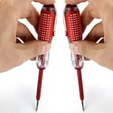 100-500 В индикатор напряжения крестовая и щелевая отвертка электрическая тестовая ручка прочная изоляция электрик домашний инструмент