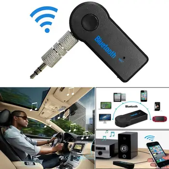 

New Bluetooth AUX Receiver Built-in Mic 3.5mm Male To Male USB Charging For IPhone IPad Samsung HTC Smart-phone Etc