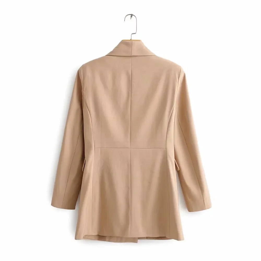 Европа и Америка INS блогер Стиль Знаменитостей женское платье Осень стиль двубортный костюм воротник костюм пальто