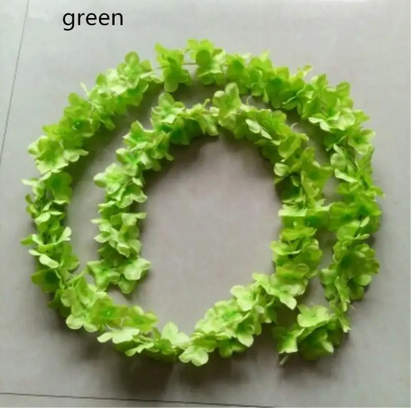 Upscale artificial flower hydrangea wisteria flowers vines wedding arch marrige party Garlands Floral Decoration rattan free shi