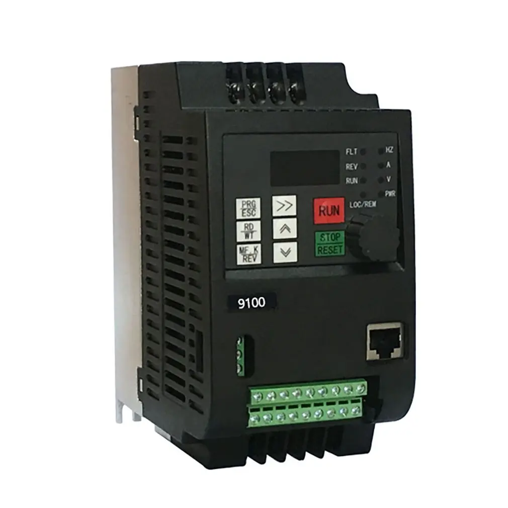 

9100-1T-00040-G 0.4KW 220V 2.5A VFD Inverter Portable Frequency Converter Single-phase Electrical Equipments