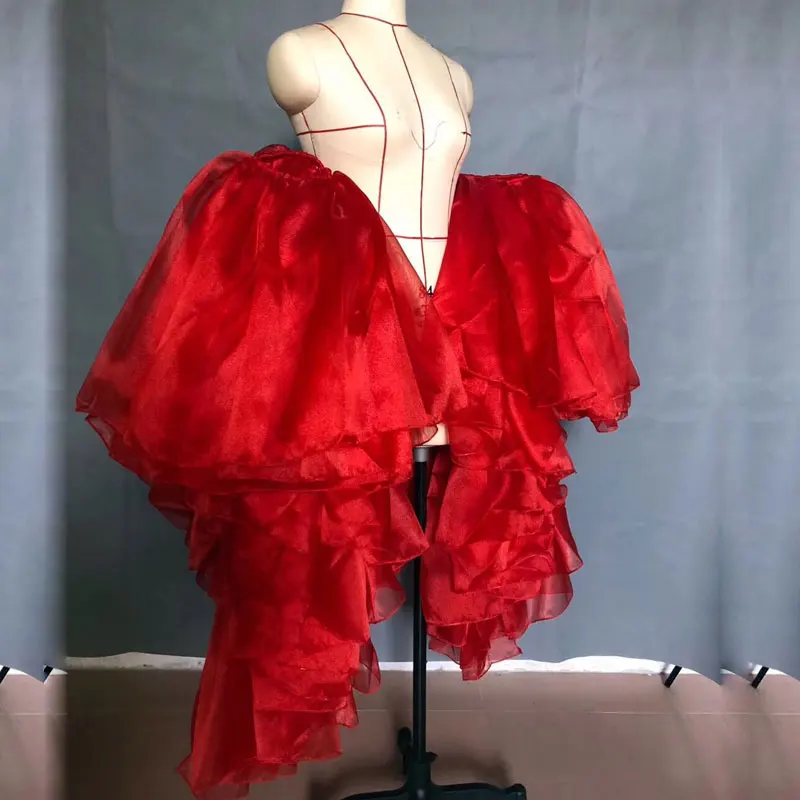 Stage Costume for Singers Female Singer Dj Ds Bar Party Red