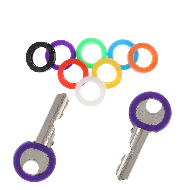 32 шт яркие цвета полые многоцветные резиновые мягкие ключи замки замок с ключом крышки Топпер брелок эластичный чехол круглый мягкий силикон