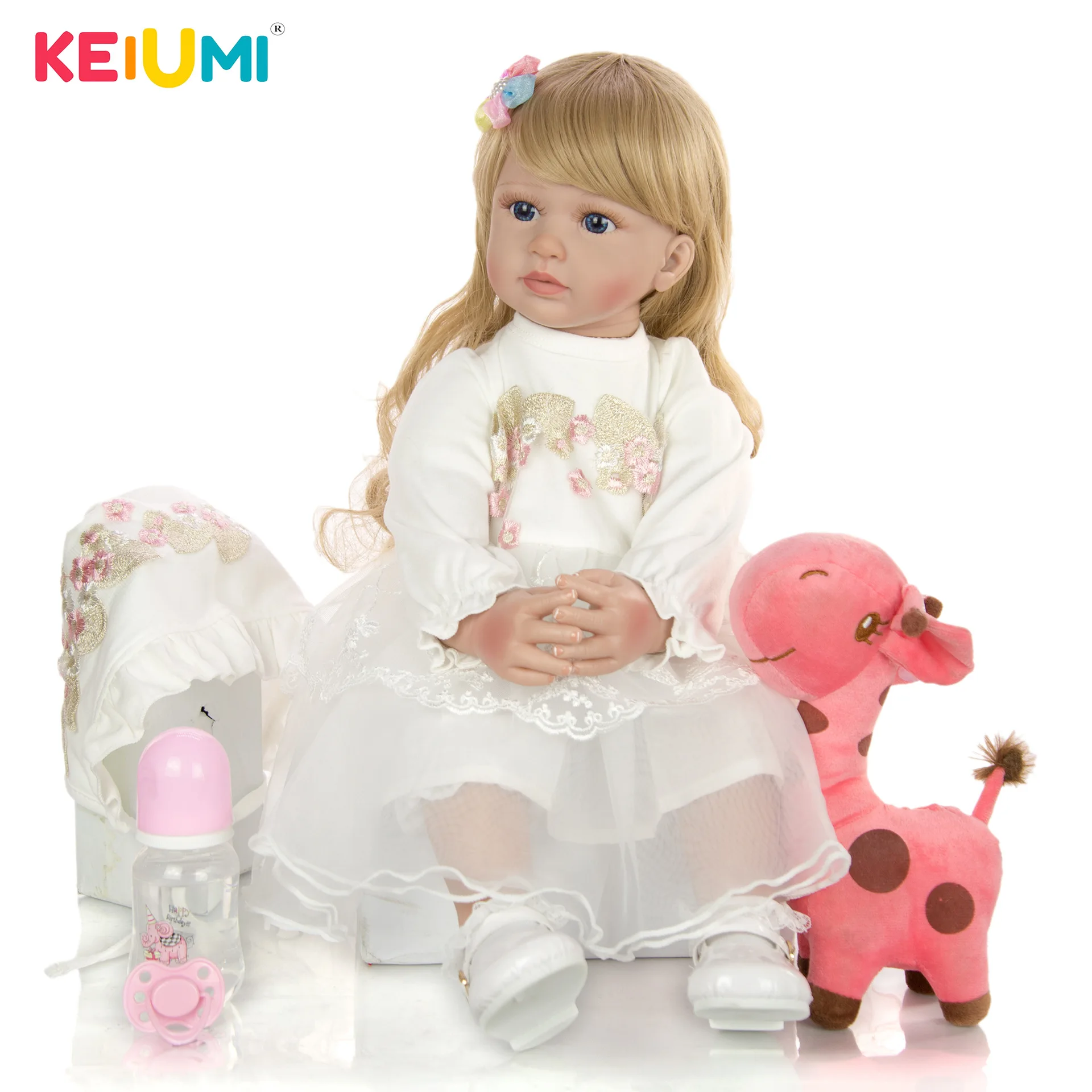 

Keiumi 24-Inch Reborn Baby Doll Reborn Baby Cloth Body Model Infant Hot Selling