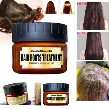 

60ml Natural Tonic keratin Hair Treatment Mask Advanced Molecular Hair Roots Treatment Bouncy Restore Healthy Soft Hair Care