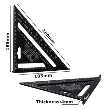 

Tools Triangle ruler High accuracy Precision Corrosion resistance Protractor