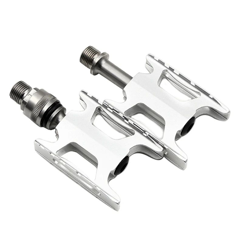 Bike Pedals Left Quick Release For Brompton Bicycle CNC Pedals Titanium Axles