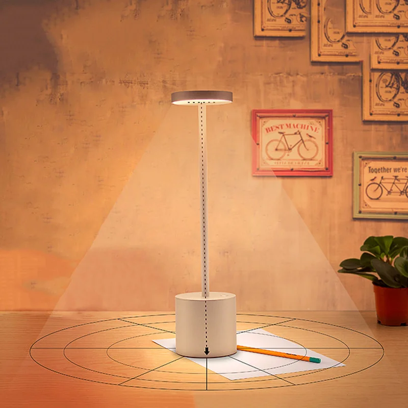 Interruptor de Toque Modos de Luz Lâmpada de Mesa Proteção para os Olhos Led de Leitura da Tabela Mais Novo Dimmer Ajustável 3000k Mesa Usb Recarregável Lâmpada 2 25 3000K Mesa Proteção para Os Olhos USB