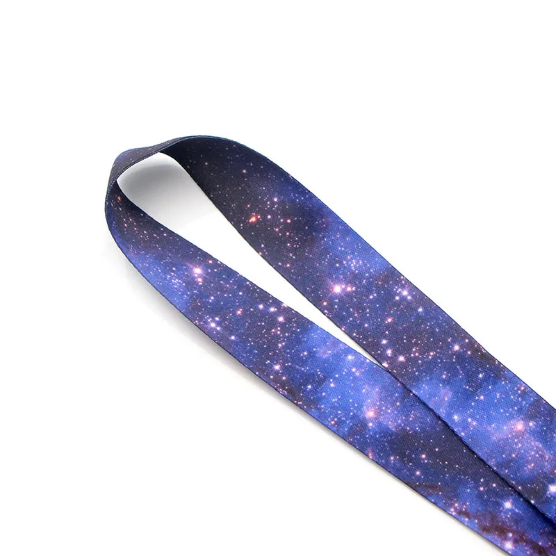 PC135 Starry Night Sky Lanyard Badge ID Lanyards/ Mobile Phone Rope/ Key Lanyard Neck Straps keychain