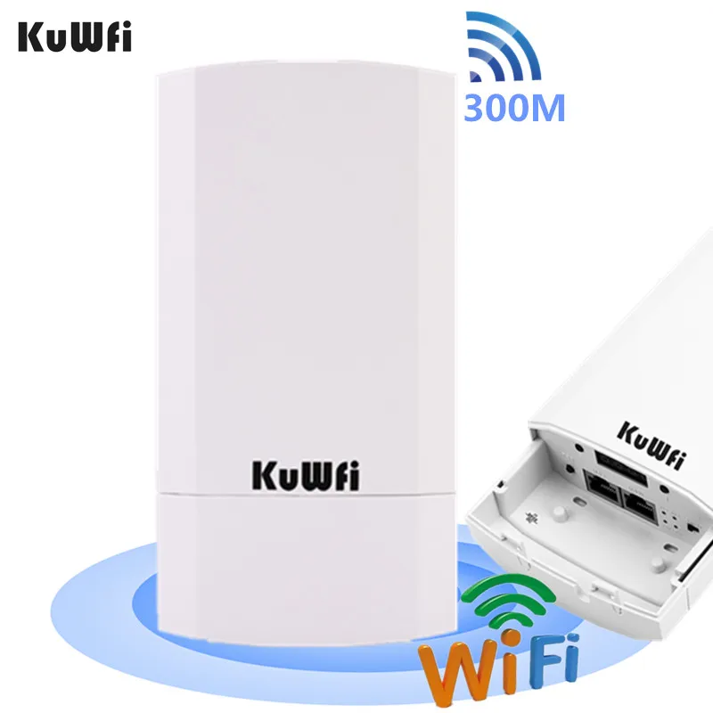 KuWFi Открытый Wi-Fi роутер 300 Мбит/с беспроводной ретранслятор/Wifi мост большой дальности один 2,4 ГГц 1 км Открытый CPE AP мост 24 В POE LAN & WAN KuWFi Открытый Wi-Fi роутер 300 Мбит/с беспроводной ретранслятор/Wifi мост большой дальности один 2,4 ГГц 1 км Открытый CPE AP мост 24 В POE LAN & WAN