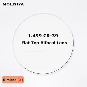 

MOLNIYA 1.499 Flat Top Bifocal Prescription Glasses Optical Lenses Customized Round Top Bifocal Optical Spectacles Lenses 2 Pcs