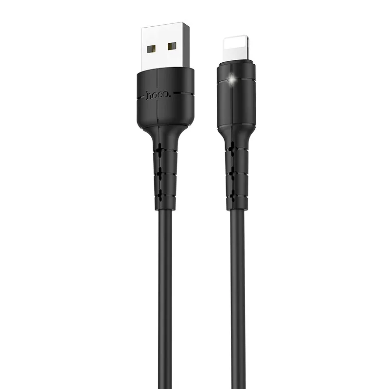Black for iPhone HOCO X30 30 шт./лот 1,2 м USB кабель для iPhone type C кабель Micro кабель для samsung USB C провод зарядного устройства - Цвет: Black for iPhone