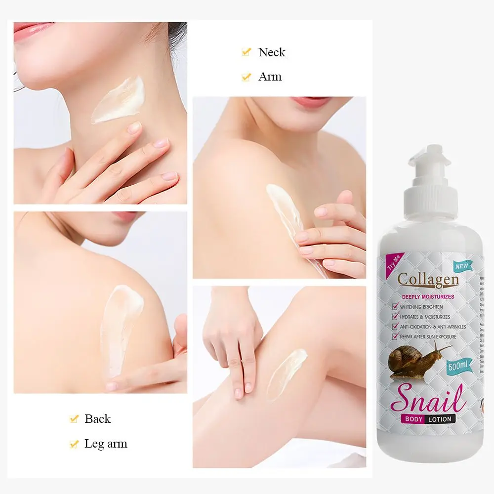 LAIKOU Collagen Snail Face Body Cream Deep Moisturizing Whole Body Brightening Improve Chicken Skin Anti-drying Body Lotion Care 3