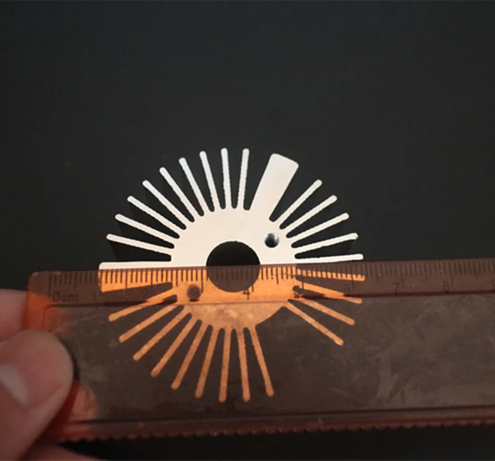 53*22mm Round Oxidation Sunflower Aluminum Heatsink for 1W/3W/5W LED Lamp