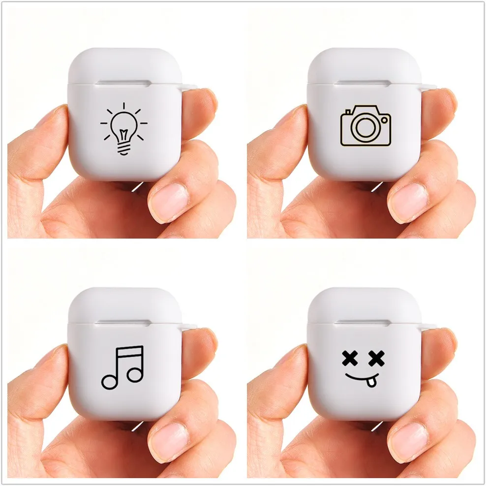 Cute Carton Silicone Case For Apple Airpods 1 2 dog cats Cover Protective Earphone Cases Headphone | Электроника