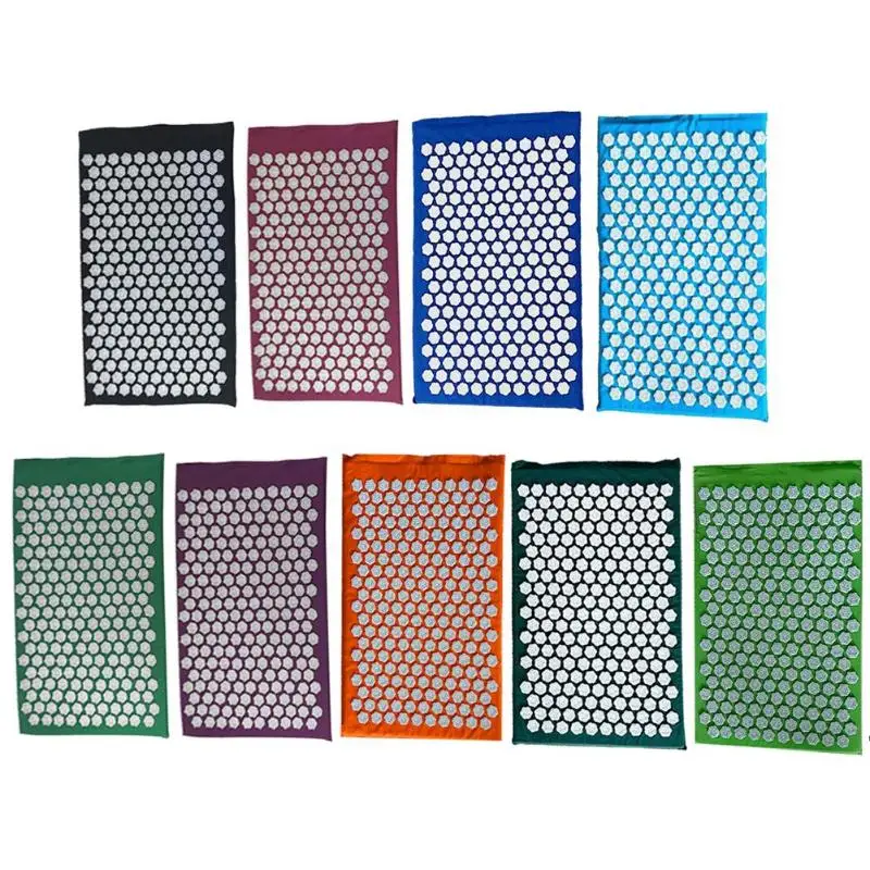 66*42CM Lotus Acupuncture Massage Pads Relief Body Stress Pain Acupressure Cushion Pillow Bed Pilates Yoga Massager Cushion Pain