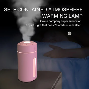 250ミリリットルタイヤ空気加湿器ディフューザー2モードカラフルなライトなしノイズ加湿自動電源オフのための車