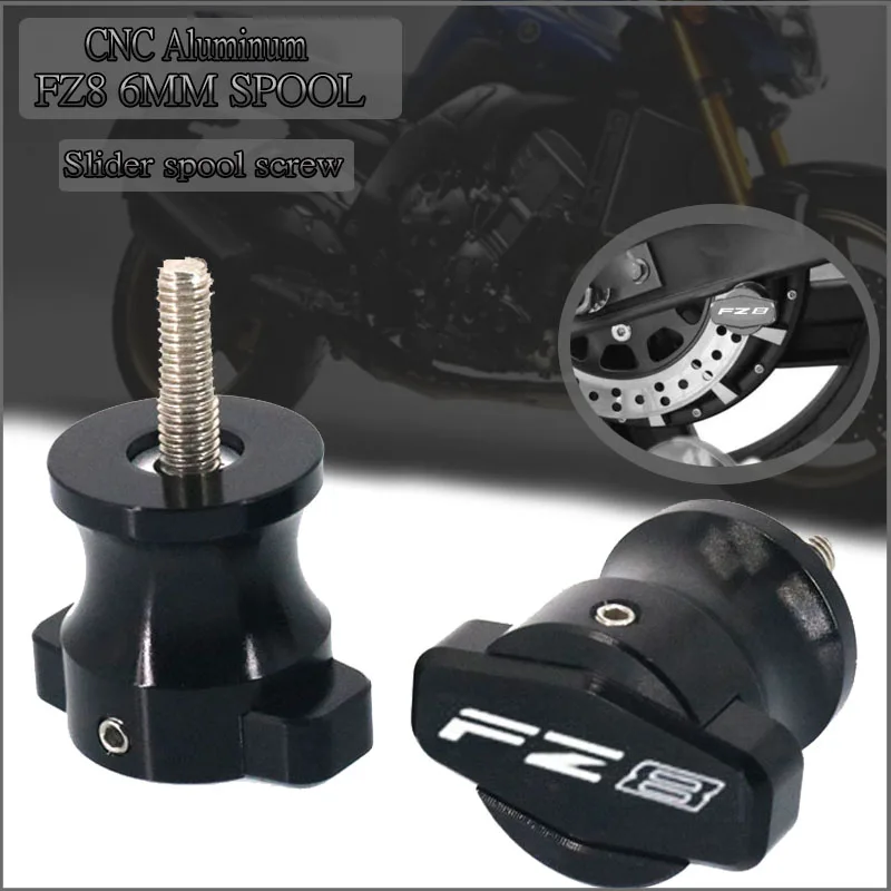 For YAMAHA FZ8 FZ 8 2011 2012 2013 2014 2015 Motorcycle CNC Aluminum Frame Stands Sliders Swingarm Spools M6 6MM Screw | Автомобили и