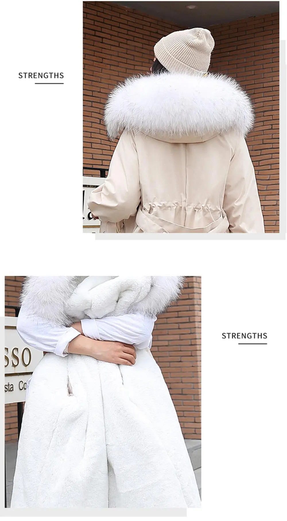 Down Coats New Arrival 2021 Women Winter Jacket Hooded Fur Collar Female Long Winter Coat Parkas With Fur Lining long puffer coat womens