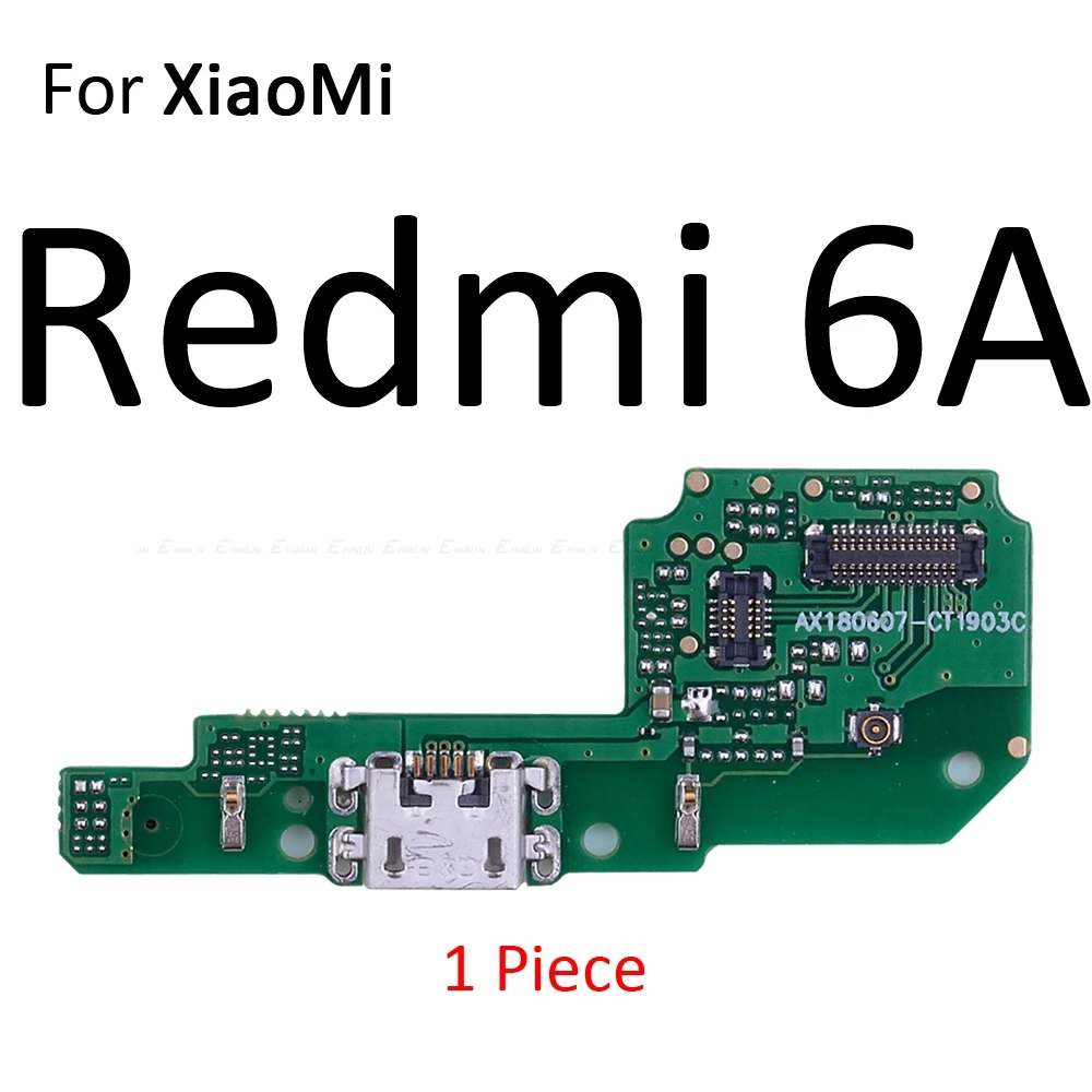 Соединительная плата для зарядки, гибкий кабель с микрофоном для XiaoMi PocoPhone F1 Redmi Note 7 6 5 Pro Plus 7A 6A S2
