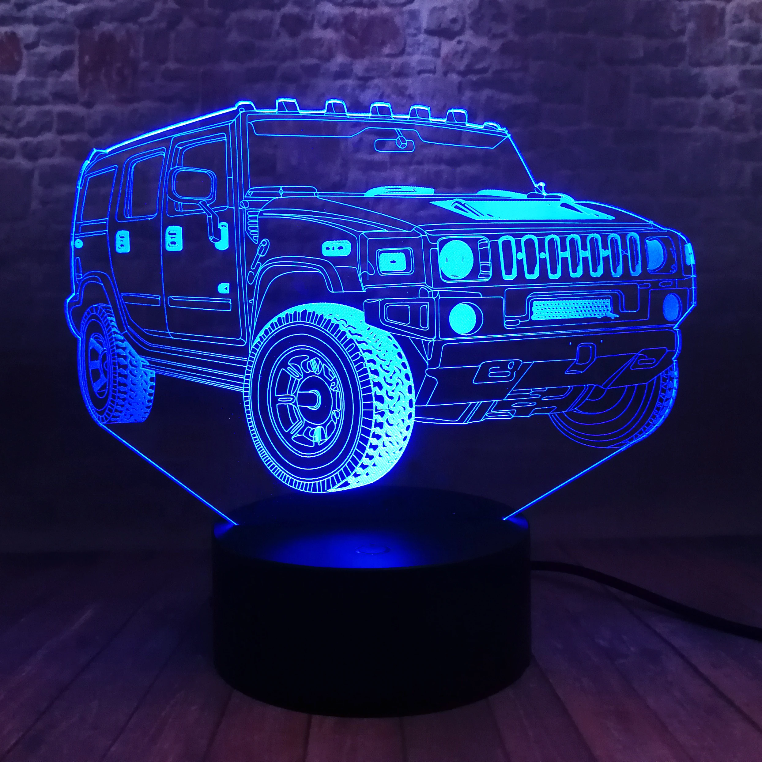 Новинка мужской прикроватный внедорожник для джипа 7 цветов меняющийся градиент