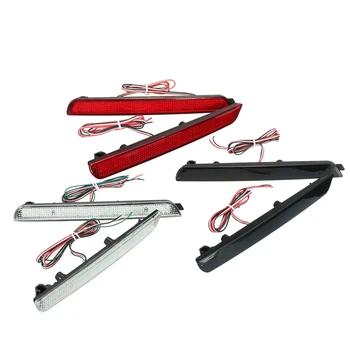 

2x 24 LED Rear Bumper Reflectors Tail Brake Stop Running Turning Light For Mazda 3 04-09 Parking Warning Night Driving Fog Lamp