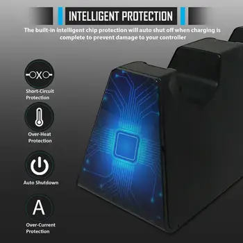 

Dual USB Handle Fast Charging Dock Station Stand Charger For PS4/PS4 Slim/PS4 Pro Game Controller Joypad Joystick