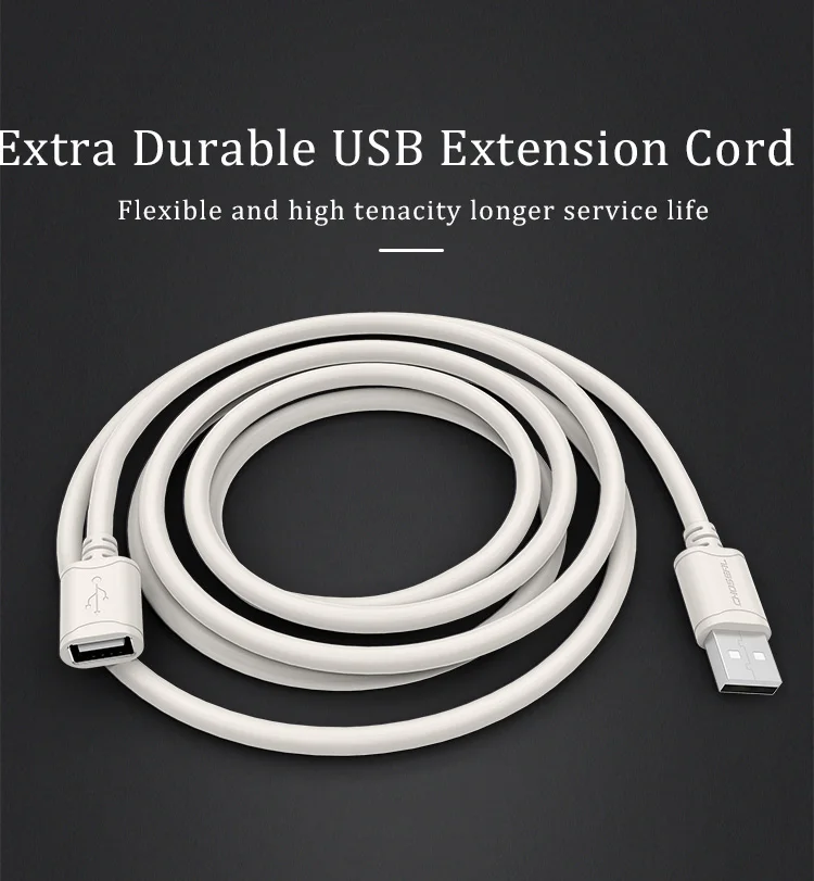 CHOSEAL USB2.0 Extension Cable Male to Female High Speed USB Data Cable Extender For PC Keyboard Printer Mouse Computer usb data transfer cable