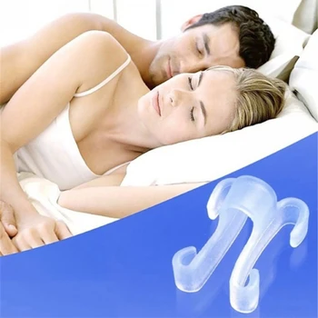 

2pcs Anti-Snoring Apnea Nose Breathe Silicone Clip Stop Snore Device Sleeping Aid Healthy Care Products