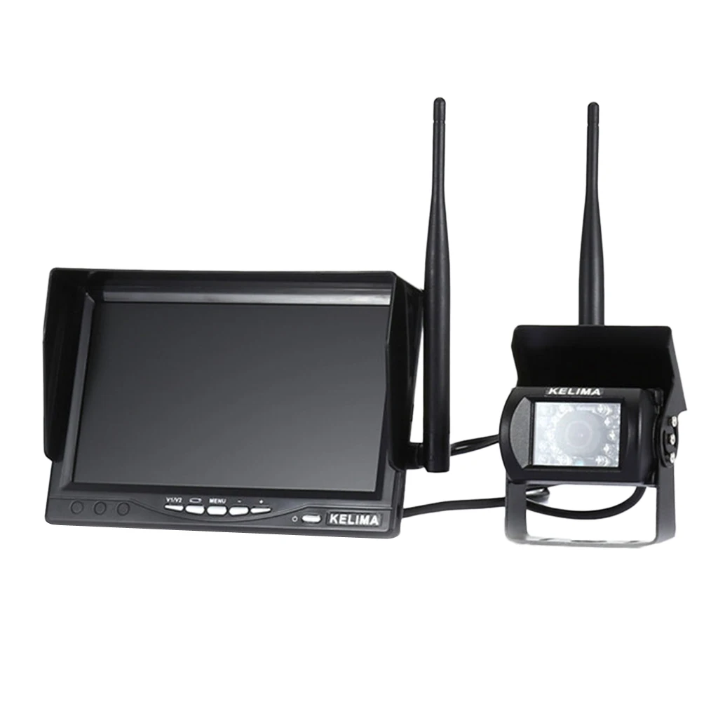 Wireless Rear View Infrared Camera and 7 Inch Monitor Display for Car Bus Truck Wireless Rear View Infrared Camera and 7 Inch Monitor Display for Car Bus Truck