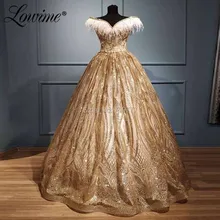 Цвет шампанского золотое блестящее длинное вечернее платье арабское платье Средний Восток женские Выпускные платья Пользовательские V шеи вечерние платья