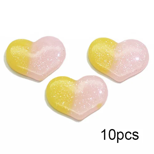 10pcs B Happy monkey Slime добавки Подвески поставки Милая Смола сердца ломтики аксессуары DIY Декор для пушистой прозрачной хрустящей слизи глины - Цвет: 10pcs B