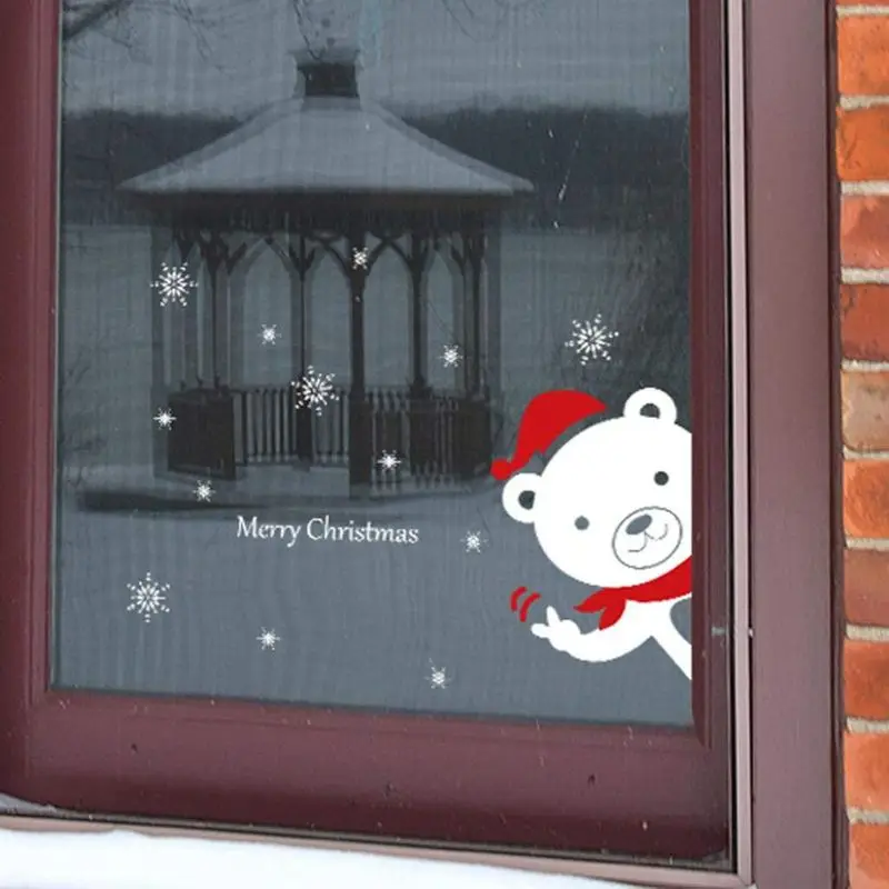 

Internet Christmas Vinyl Home Window Stickers PVC Sticker Deco (A (25x35cm))