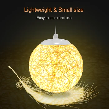 

Hand-Knit Light Bedside Lamp USB 3D Print Moon Lamp Lights Bedroom Romantic Table Lamps Color Change Home Decor