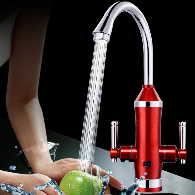 

Instant Tankless Instantaneous Hot Water Heater Tap Torneira Electric Kitchen Musluk Heating Faucet With Filtered Water S2E