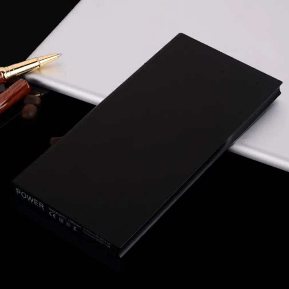 20000mAh Мини Портативный банк питания легкий двойной USB внешний аккумулятор зарядное устройство резервного питания с светодиодный свет для телефона