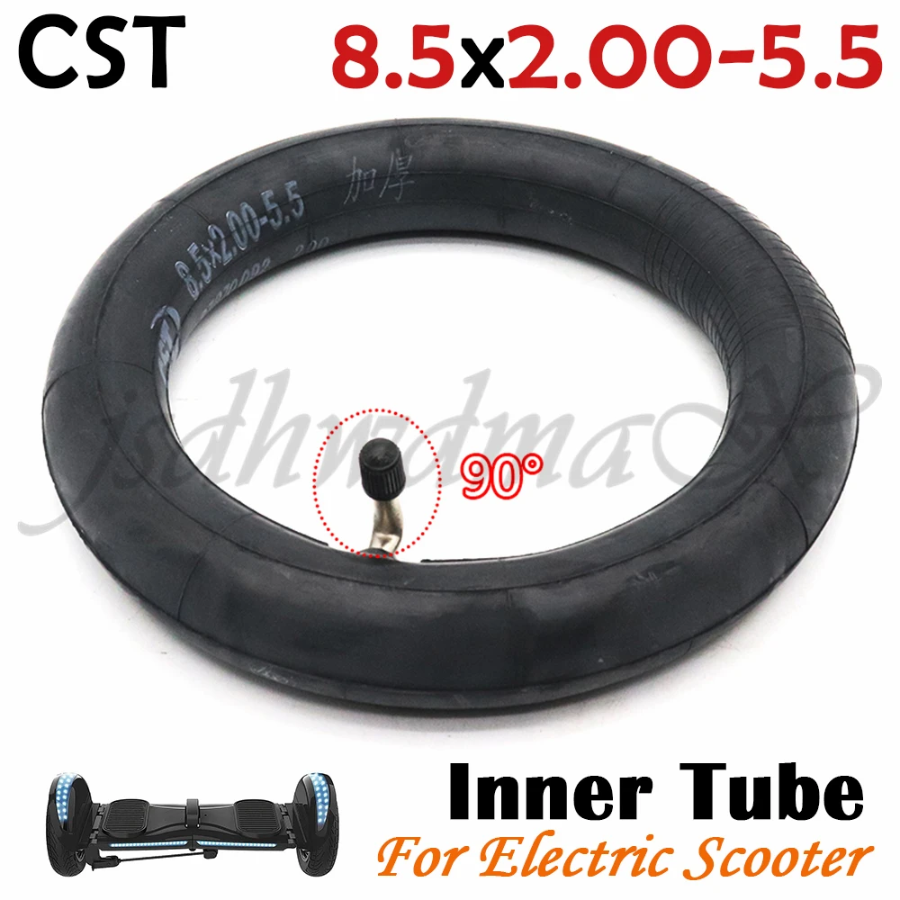 CST 8.5x2.00-5.5 Inflatable Inner Tire 8*2.00-5 inner tube bent 90 degree for Electric Scooter Folding Bicycle Parts 8.5 inch
