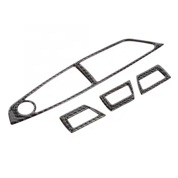 

4PCS Carbon Fiber Car Window Lift Panel Trim Cover Sticker Fit for BMW F10 Series 5 2011 2012 2013 2014 2015 2016 -2018