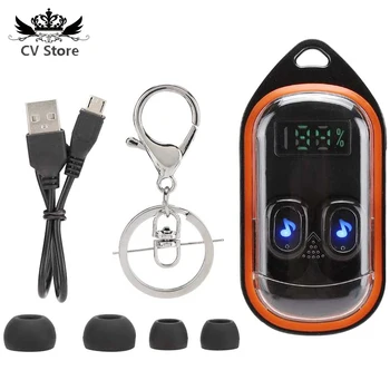 

Bluetooth Earphone,X21S TWS Sports Wireless Bluetooth 5.0 Waterproof Earbuds,Sports Headset,with Slip Cover Charging Bay