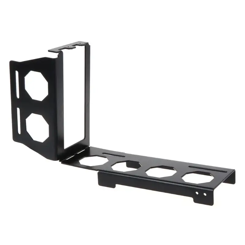 

DIY Metal Graphics Card Bracket Riser Fixed Vertical ATX Case PCI-E 16x x16 Internal Brackets Holder Stent Stand E65A