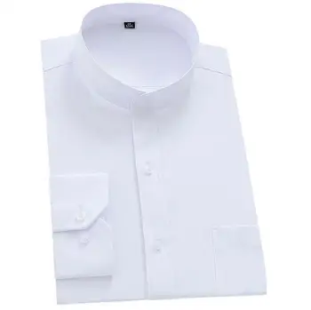 

2020 new Men's lining color black white navy blue wind collar long sleeves shirt em8 men's shirt KDJ-26-51