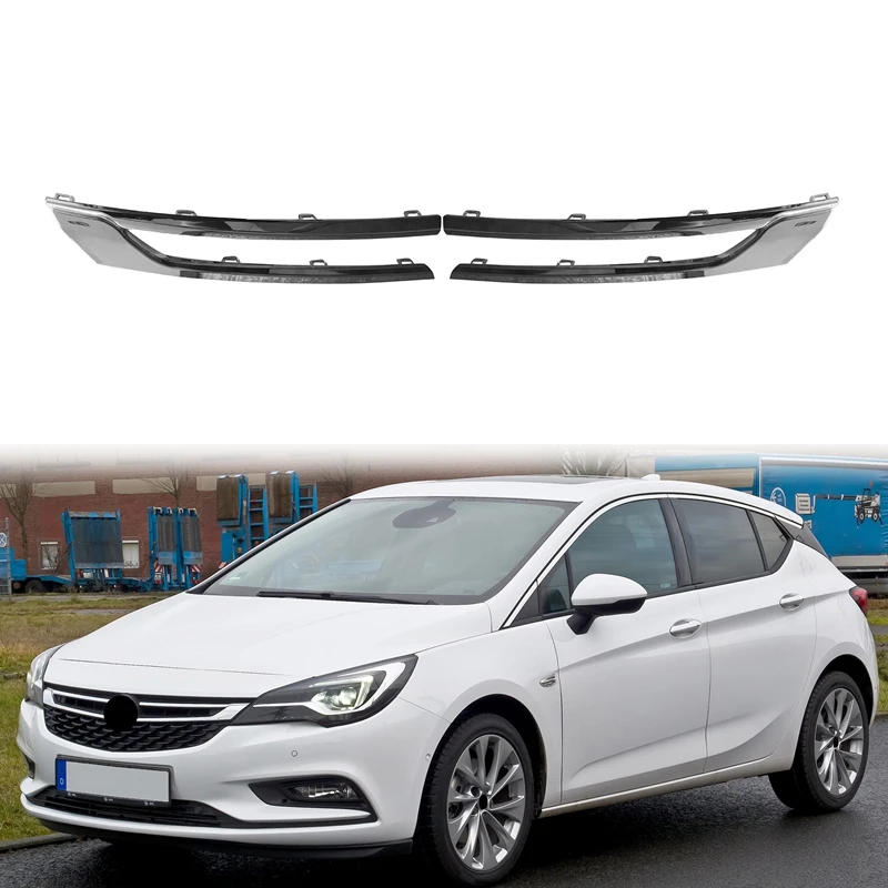 For Opel Vauxhall Astra 2015 2020 Chrome Upper Front Center Grille