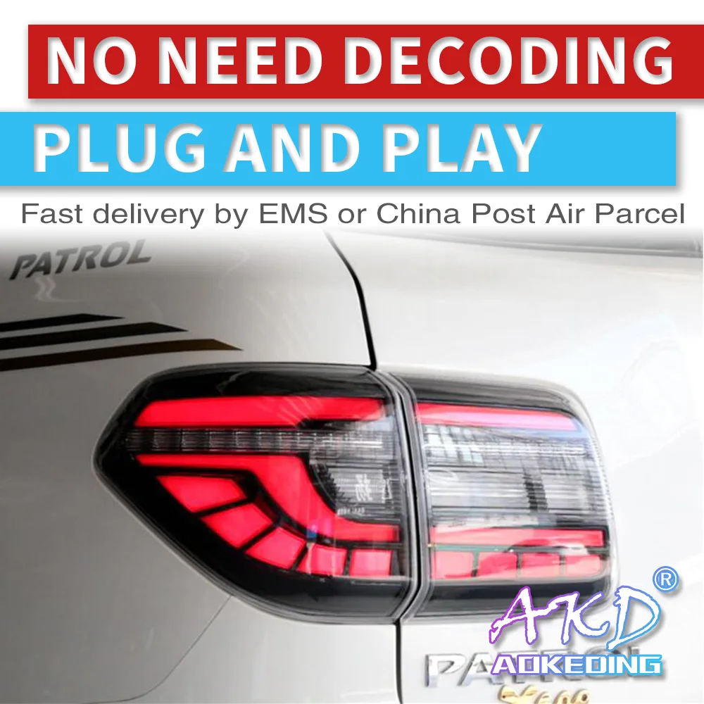 

Car Styling Tail Light for Nissan Patrol Y62 2008-2018 Tail Lights LED Taillight Rear Lamp Driving+Brake+Park+Signal Light
