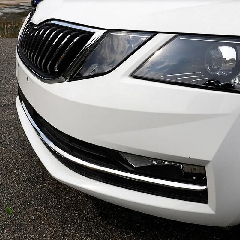 Tonlinker внешняя накладка на передний/задний бампер наклейка для SKODA OCTAVIA-19 автомобильный Стайлинг 1/3 шт Наклейка на крышку из нержавеющей стали