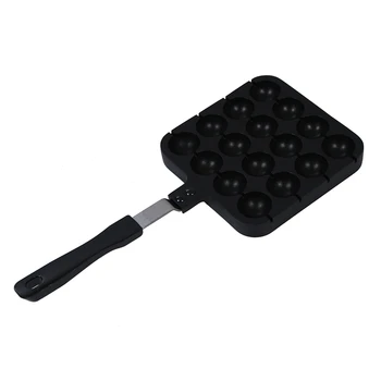 

16 forms takoyaki Mould with handle - Black