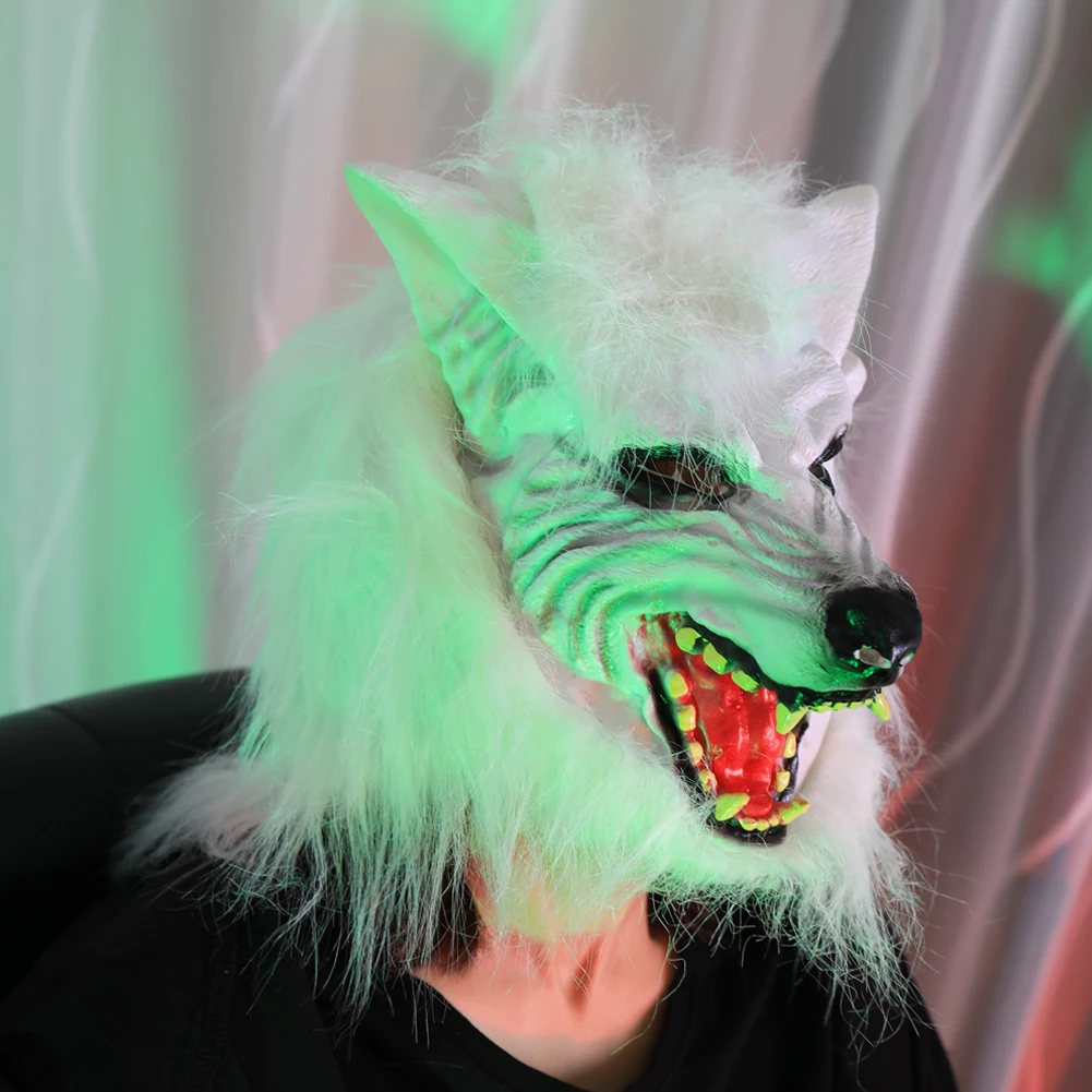 Новая маска волка, маска оборотня, косплей, голова животного, костюм на Хеллоуин, маска zombi, страшная маска оборотня, жуткая ползающая маска "Дракулы"