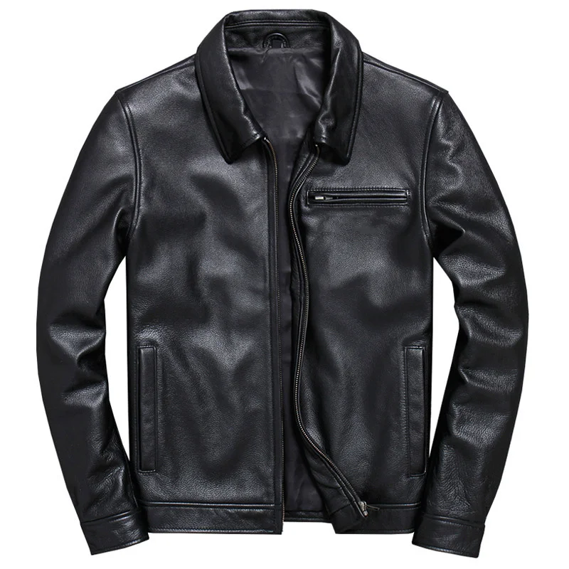 Cheap Price Cool Mans Sheepskin Coat Oversized Fashion Street Style Aviator Cowhide Jacket Winter Mens Coats XXXXL Streetwear | Мужская